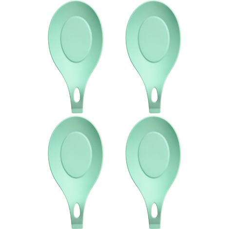 Spoon Rest - Food-Grade Silicone - Heat Resistant Up To 230°C - Non-Slip Base - For Kitchen Counter Or Stovetop - Pack Of 4 (1/5)