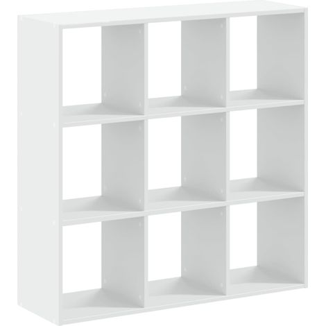 Bookcase White 102x32x102 cm Engineered Wood vidaXL (1/5)