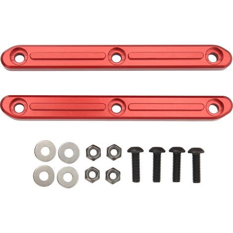 2 Pièces Rails de Toit en Alliage d'Aluminium Précision Robuste pour ARRMA 1/5 Outcast Kraton 8s Rouge