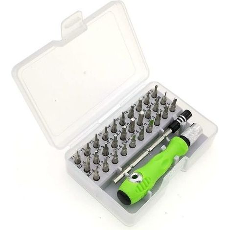 Tournevis Précision Kit,32-in-1 Mini Kit de Tournevis Clés Allen Outils de Réparation pour iphone Portable Laptop Montre Bijoux Jouets Lunettes macBook (1/4)