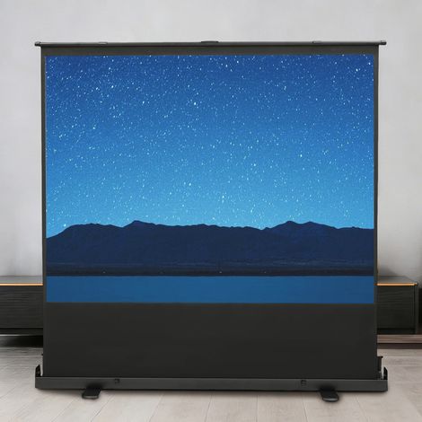 YISSALE-Tragbarer, eigenständiger 80-Zoll-Full-HD-3D-Projektionsbildschirm (5,38 x 4,04 Fuß) mit Tragetasche (1/5)