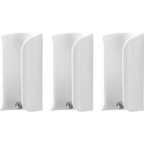 Porte-brosses à dents mural – Étagère de rangement auto-adhésive pour salle de bain – sans perçage – Facile à nettoyer – Gain de place – 3 pièce (1/5)