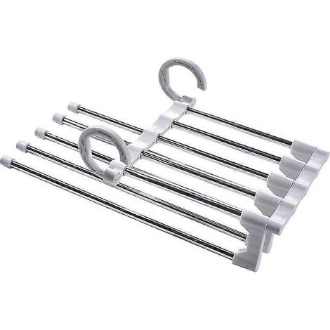 Étagère porte-pantalons 5 en 1 en acier, multifonctionnelle, neuve, 1 pièce (1/5)