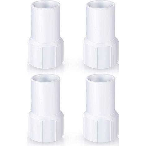 Schlauchmanschetten für Poolsauger, 1-1/2 Zoll Gewindemanschetten, geeignet für spiralgewickelte Saugschlauchverbinder, 4er-Pack. (1/5)