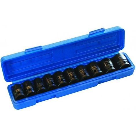SET DI BUSSOLE A IMPATTO ASTA DA 1/2" - 10 pezzi (10-11-12-13-14-17-19-21-22-24)
