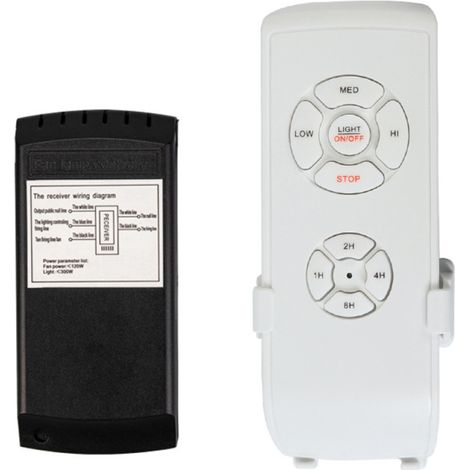 Kit de télécommande universelle 110 V pour ventilateur de plafond avec lampe 3 en 1 : réglage de la vitesse, minuterie et charge élevée. (1/5)