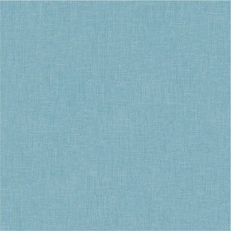 Fabric look wallpaper wall Profhome 369258 non-woven wallpaper slightly textured with a fabric look matt blue 5.33 m2 (57 ft2) (1/5)