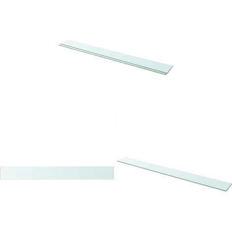 Panneaux d'étagère 2 pcs Verre Transparent 110x12 cm - Etagere Murale - Étagère Transparente - Étagère Verre Trempé - Décoration Murale - Rangement Mural - Home & Living (1/3)
