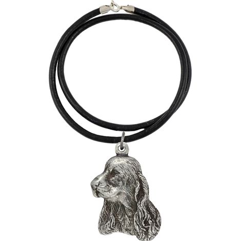 Collar con colgante de Cocker Spaniel Inglés, joyería única para amantes de los perros, colgante de serpiente único de Art-Dog (1/5)
