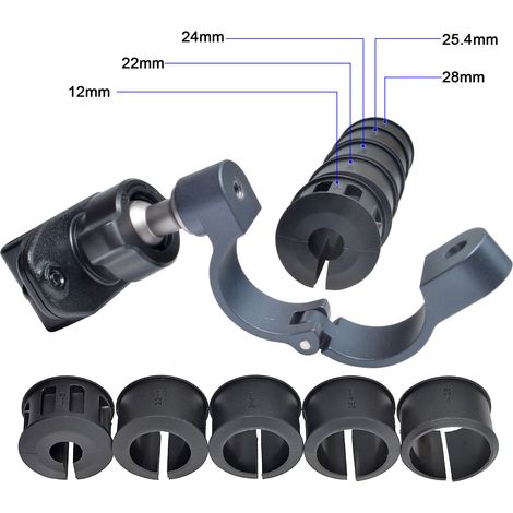 Passend für Walkie-Talkie- und Funkgerätehalterungen, Lenkerclips, in verschiedenen Größen verstellbar. (1/5)