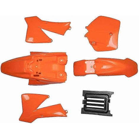 Kit de carénage orange pour mini-moto cross 50 cm³ avec cache en F pour enfants (1/5)