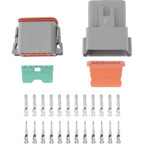 Satz DT04-12P DT06-12S 12-polige IP67 14AWG 13A wasserdichte Kfz-Steckverbinder, elektrischer Stecker und Buchse für Hochleistungsanwendungen