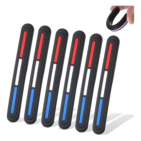 Protection Portiere Voiture, 10  8  0.8cm de Noire Bandes Anti Collision, Protege Porte, du Bord D'automobile Rétroviseur (1/5)
