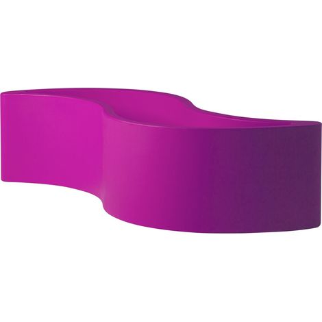 Wave Pot Fucsia dolce Vaso decorativo in polietilene originale Slide colorato giardino di design esterno interno bar ristorante hotel