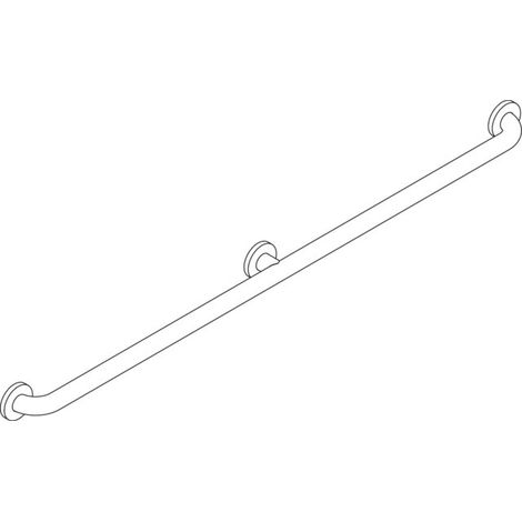 HEWI 801.36BUS220 95 Barre d'appui avec 3e support (USA), S801 (1/2)