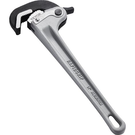 Clé Serre Tubes Droite 35,6 cm, Tuyau à Griffe en Aluminium, Clé de Plomberie avec Réglage Automatique de la Mâchoire, Portable et Poignée Ergonomique, pour Conduites d'Eau, Réparations Auto (1/5)