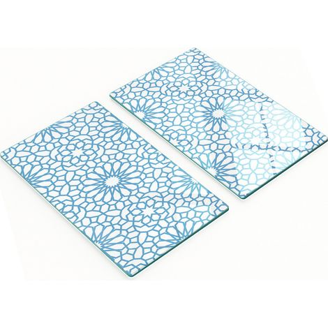 Tablas de cocina de vidrio templado con estampado oriental gr谩fico 2x30x52 cm (1/5)