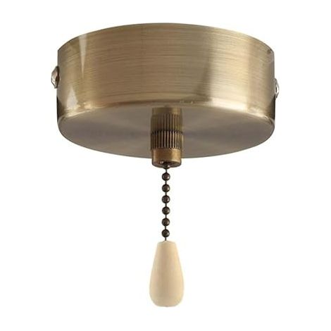 Interrupteur Tirette 150cm Interrupteur de Plafond à Tirette Interrupteurs à Tirette Universels Vintage Salle de Bain Interrupteurs Lampe luminaire Suspendu au Plafond Bronze (1/5)