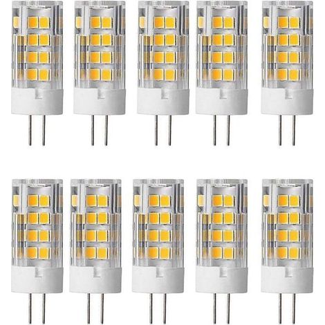Ampoule LED G4 5W (équivalent halogène 50W) Blanc chaud 3000K 500 Lumens AC220-240V Lampe 360°-Olive (1/2)