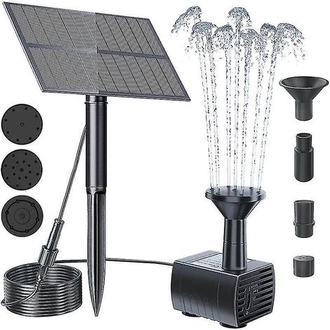 Fontaine solaire pour piscine, bassin, jardin, abreuvoir à oiseaux et décoration