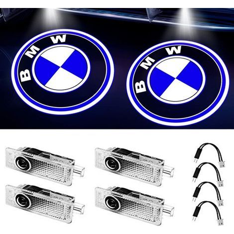 (Juego de 4) Luces de puerta para coche con proyector de logotipo y luces de bienvenida compatibles con accesorios BMW series 1/3/4/5/6/7/M/X/Z/GT (1/5)