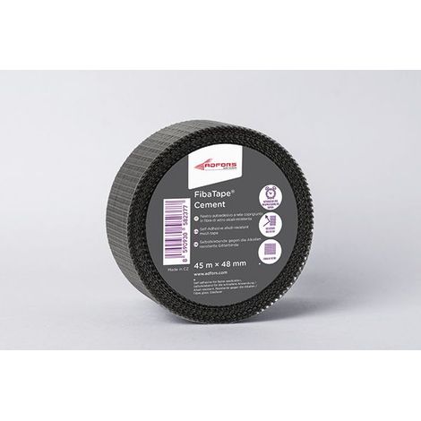 Nastro coprigiunto autoadesivo in fibra di vetro per fibrocemento 75 mm x 46 m