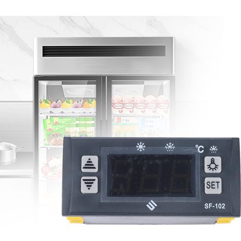 Régulateur de température numérique SF-102 - Contrôleur de température LCD numérique - Pour réfrigérateur - 220 V (1/5)