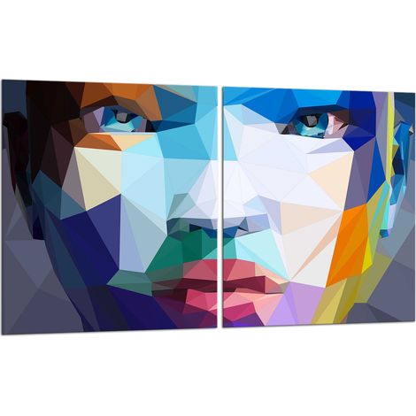 2 plaques de protection en verre pour cuisinière, face 40x52 (1/5)