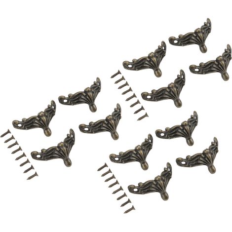 12 Pièces Pieds de Meuble en Alliage de Zinc Style Rétro pour Boîte à Bijoux Vintage et Projets DIY (1/5)