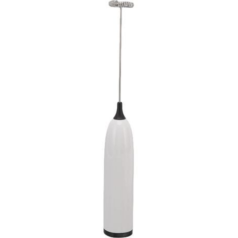 Mousseur à lait électrique automatique batteur à main pour café, fouet à mousse de lait, barre de mélange cuisine, accessoire boisson, blanc noir (1/5)