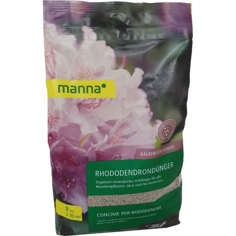 Engrais Manna pour rhododendrons 2 kg Engrais pour azalées Engrais pour éricas Plantes de massif