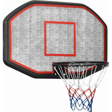 Basketball Backboard Black 109x71x3 cm Polyethene vidaXL