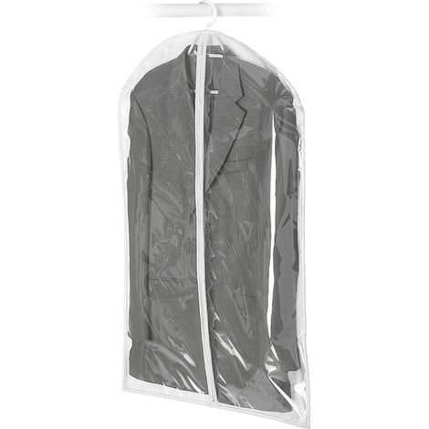 Kleidersack mit Reißverschluss zum Aufhängen – Transparent, 60 x 100 cm, staubdicht, zum Aufhängen (1/2)
