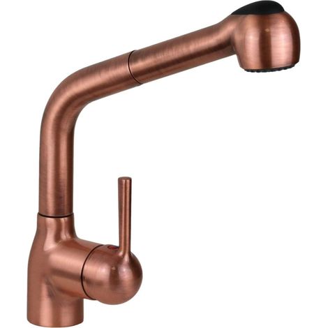 Mezclador de fregadero de cocina de estilo clásico en color cobre I Crolla TECNOMIX 8250VR  cobre
