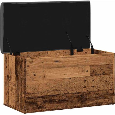 Maison Exclusive - Banc de rangement vieux bois 82x42x45 cm bois d'ingénierie (1/5)