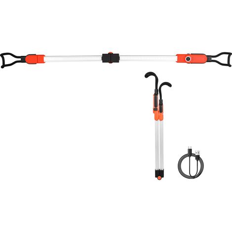 Mophorn Lampe de travail sous le capot , 2300LM, LED rechargeable 6000mAh, barre lumineuse mécanique portable sans fil avec crochets (1/5)