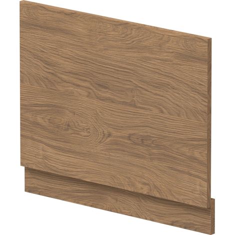 Hudson Reed Bath End Panel 560mm H x 700mm W - Antique Oak (1/2)