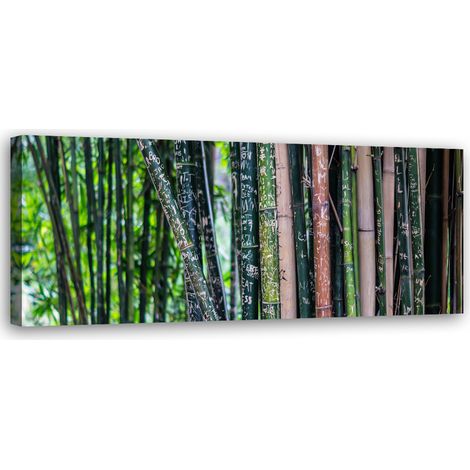 Tableau sur toile Tiges de bambou 90x30 (1/5)