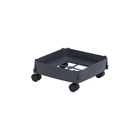 GRAF carrello per contenitore multiuso 90 litri grigio scuro ruote dure - per pavimenti morbidi