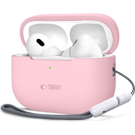 TECH-PROTECT SILICONE APPLE AIRPODS PRO 1 / 2 ROSE POUDRÉ (1/5)