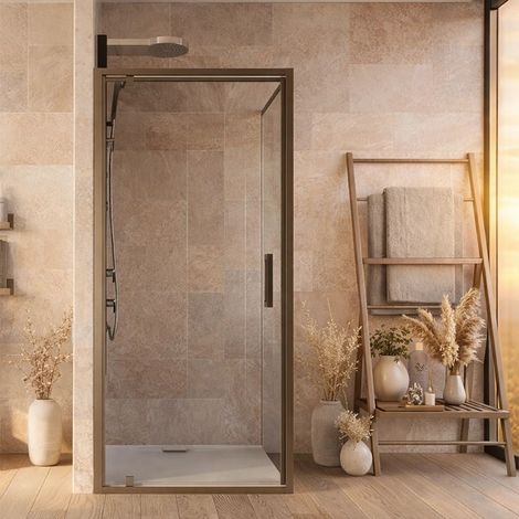Exagonshop Box doccia 70x80 a battente Marsiglia reversibile
