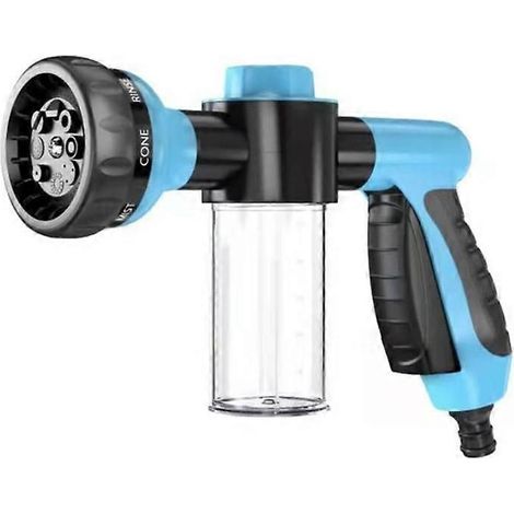 Portable High Pressure Water Gun Car Wash Garden Adjustable Nozzle Hose Watering Gun Lawn Hose Multifunction Irrigation Sprayer (1/5)