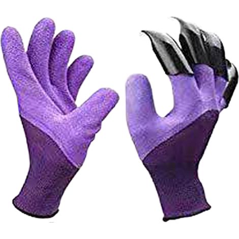 2 pièces Gants de jardin à griffes, imperméables et respirants, résistants aux perforations, pour creuser et planter, taille unique (1/5)