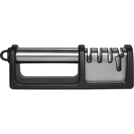 Aiguiseur couteaux 4 en 1 – manuel, céramique/inox, base antidérapante, affûtage ciseaux inclus (1/5)