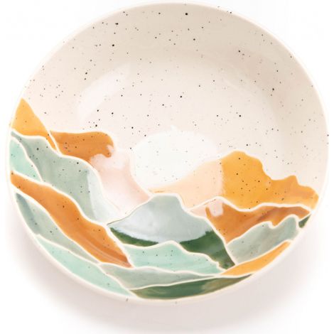 Amadeus - Assiette creuse Sommets 19 cm (lot de 6)