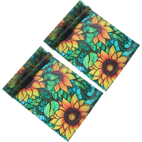 Fentre Autocollant Statique 45x100 Cm en PVC Effet Vitre (1/5)