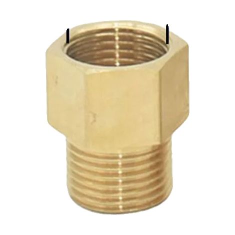 Raccordi per riparazione tubi, materiale in ottone, applicazioni multiuso, H (1/2)