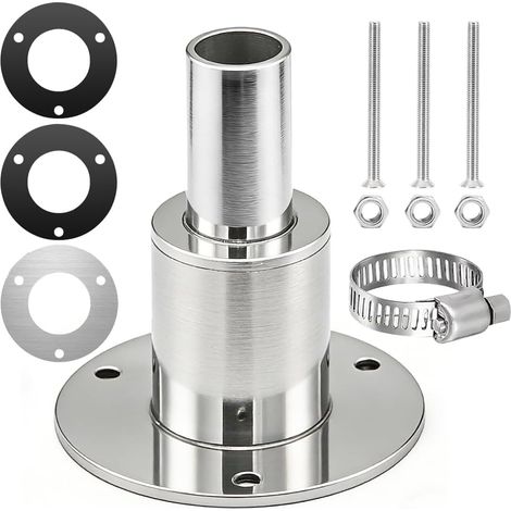 Tubo de escape diésel - 24 mm - Acero inoxidable - Para calefacción auxiliar - Para camión, barco, coche, tubo recto