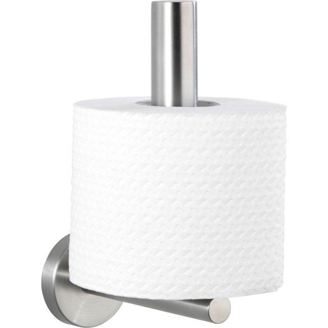 WENKO Toilettenpapier-Ersatzrollenhalter Bosio Edelstahl matt, rostfrei, Silber matt, Edelstahl rostfrei matt (1/5)