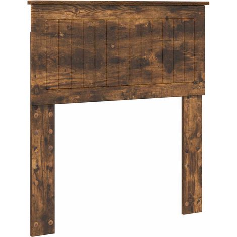 Tête de Lit Armoire de Tête de Lit - Chêne fumé 80 cm Bois d'ingénierie fr21918 (1/5)